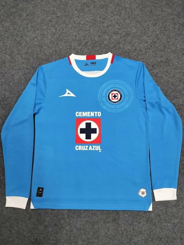 AAA Quality Cruz Azul 24/25 Home Long Sleeve Soccer Jersey