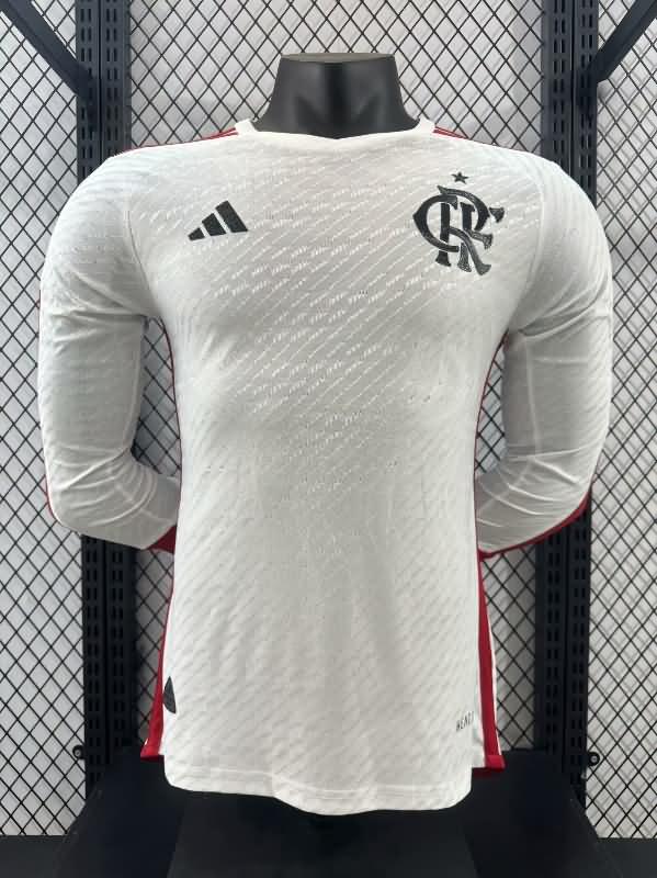 AAA Quality Flamengo 2024 Away Long Sleeve Soccer Jersey(Player)