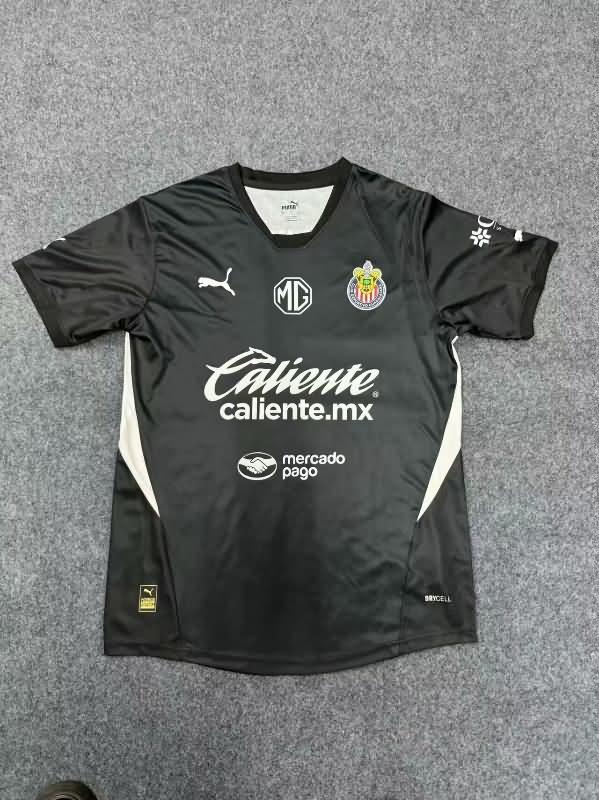 AAA Quality Guadalajara Chivas 24/25 Goalkeeper Black Soccer Jersey