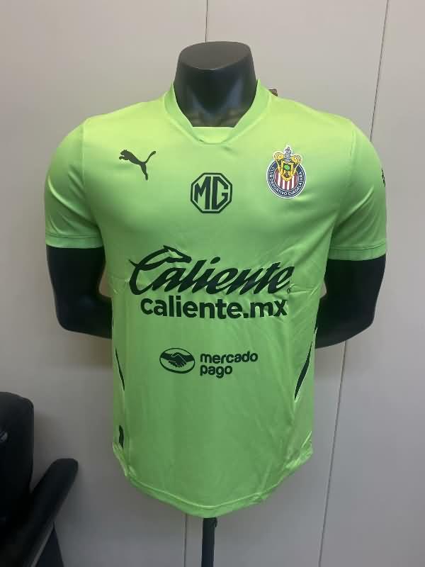 AAA Quality Guadalajara Chivas 24/25 Goalkeeper Green Soccer Jersey (Player)