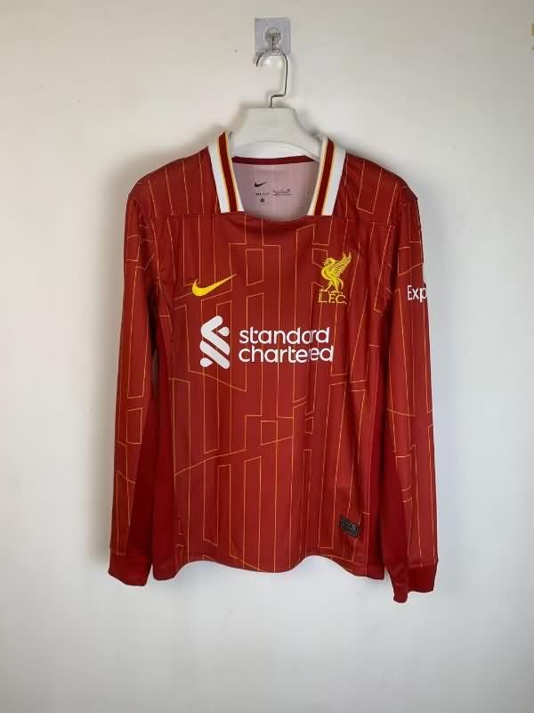 AAA Quality Liverpool 24/25 Home Long Sleeve Soccer Jersey