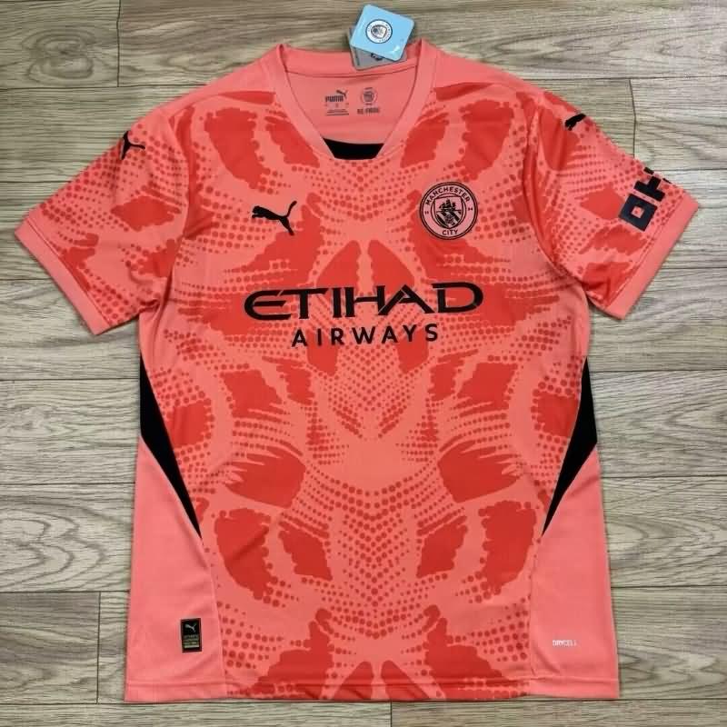 AAA Quality Manchester City 24/25 Goalkeeper Orange Soccer Jersey
