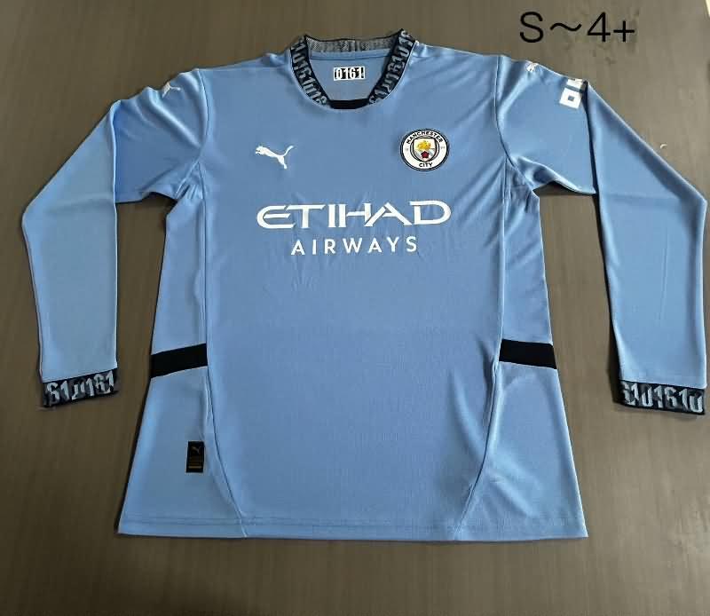 AAA Quality Manchester City 24/25 Home Long Sleeve Soccer Jersey