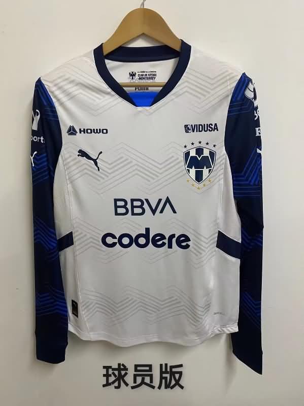 AAA Quality Monterrey 24/25 Away Long Sleeve Soccer Jersey (Player)