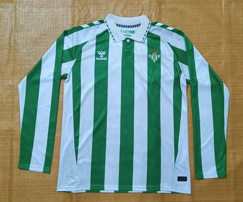 AAA Quality Real Betis 24/25 Home Long Sleeve Soccer Jersey