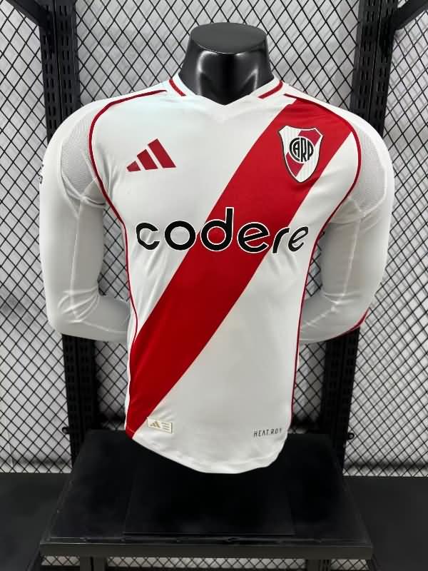 AAA Quality River Plate 2024 Home Long Sleeve Soccer Jersey (Player)