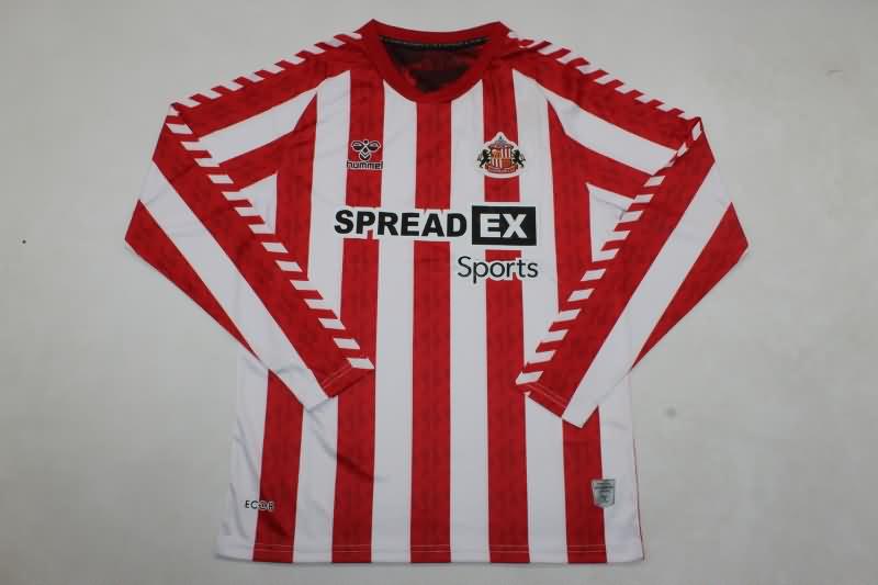 AAA Quality Sunderland 24/25 Home Long Sleeve Soccer Jersey