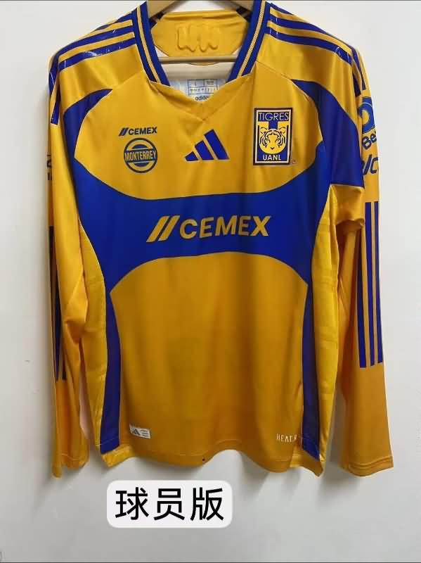 AAA Quality Tigres Uanl 24/25 Home Long Sleeve Soccer Jersey (Player)