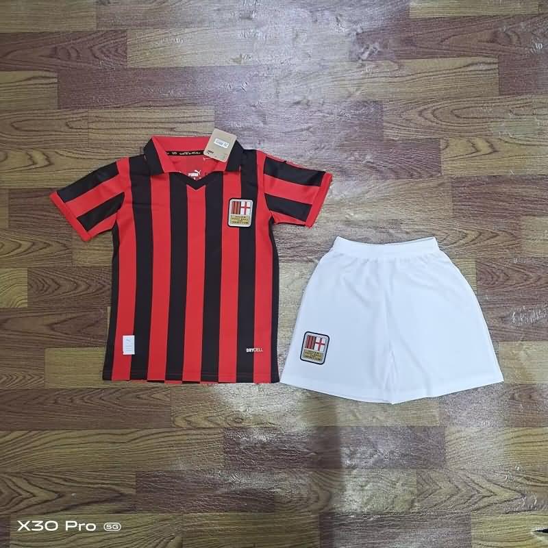 Kids AC Milan 125th Anniversary Soccer Jersey And Shorts