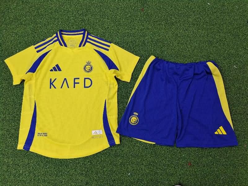 Kids Al Nassr FC 24/25 Home Soccer Jersey And Shorts (Player)