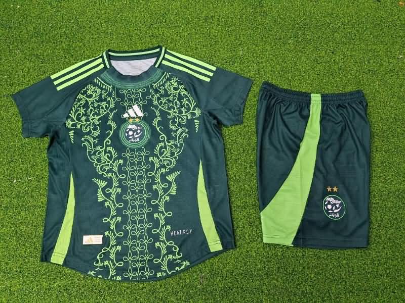 Kids Algeria 2024/25 Away Soccer Jersey And Shorts (Player)