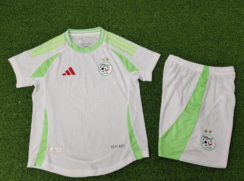 Kids Algeria 2024/25 Home Soccer Jersey And Shorts (Player)