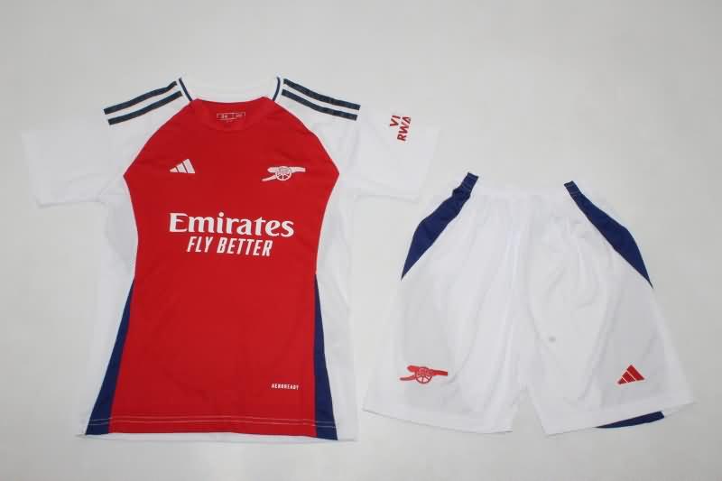Kids Arsenal 24/25 Home Soccer Jersey And Shorts