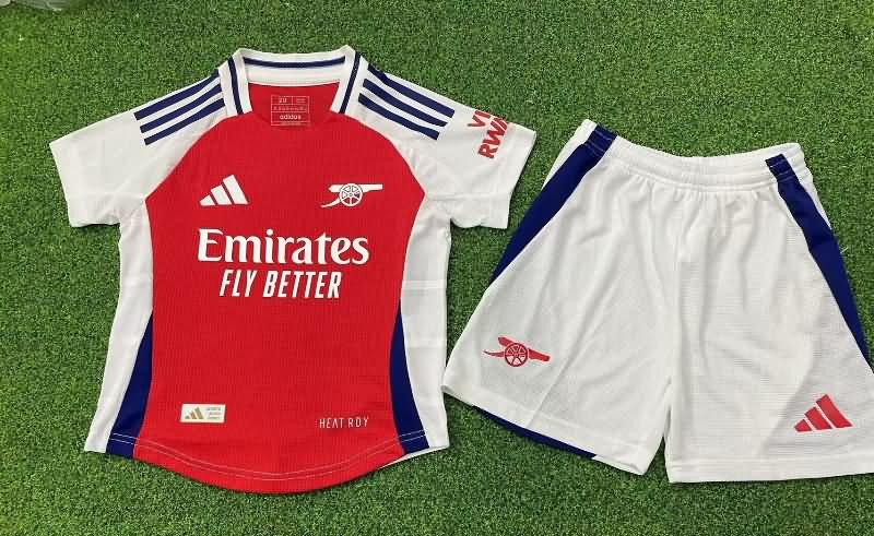 Kids Arsenal 24/25 Home Soccer Jersey And Shorts (Player)