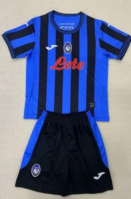 Kids Atalanta BC 24/25 Home Soccer Jersey And Shorts