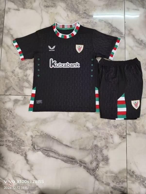 Kids Athletic Bilbao 24/25 Fourth Soccer Jersey And Shorts