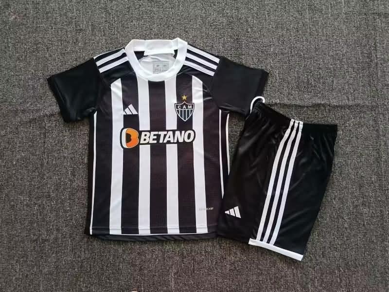Kids Atletico Mineiro 2024 Home Soccer Jersey And Shorts