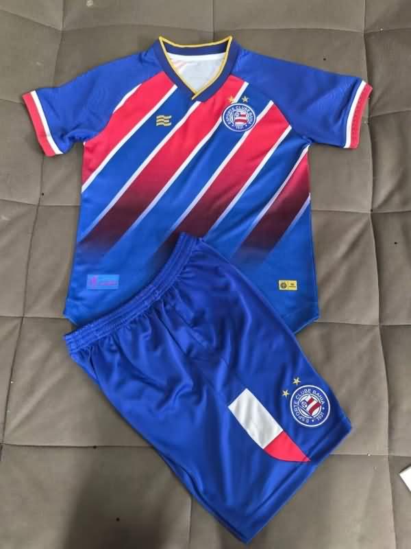 Kids Bahia 2024 Home Soccer Jersey And Shorts