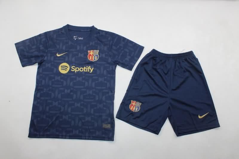 Kids Barcelona 125th Soccer Jersey And Shorts