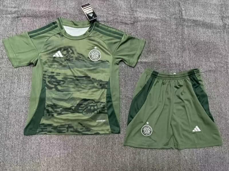 Kids Celtic 24/25 Third Soccer Jersey And Shorts