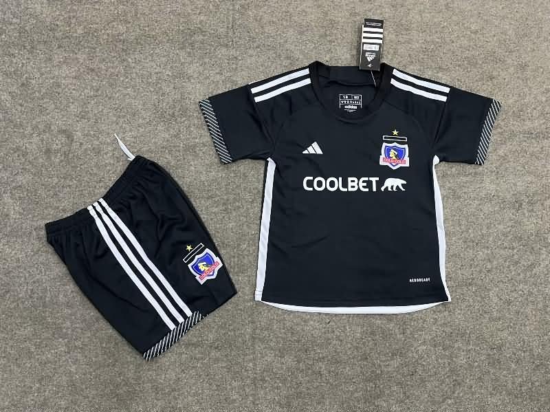 Kids Colo Colo 2024 Away Soccer Jersey And Shorts