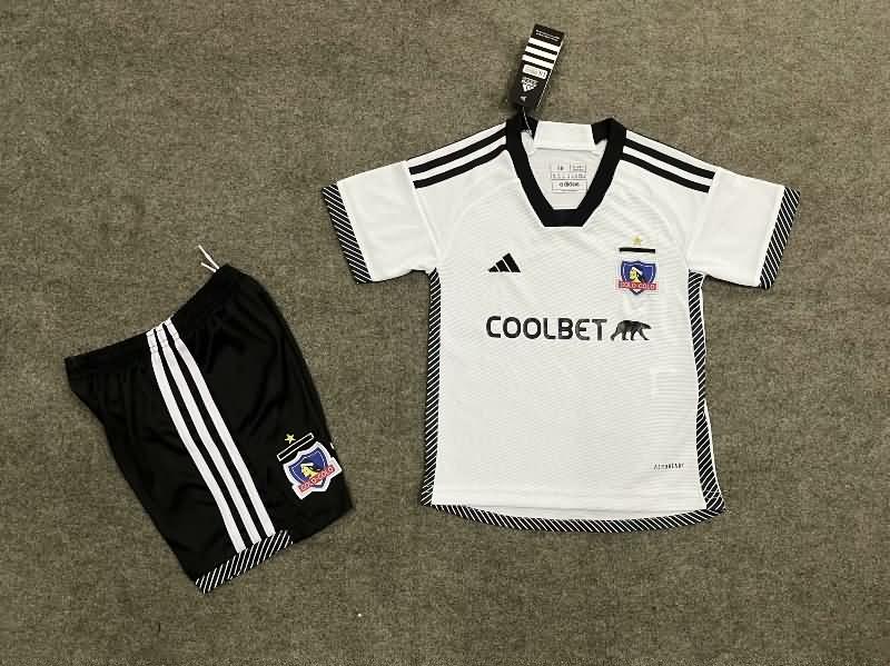 Kids Colo Colo 2024 Home Soccer Jersey And Shorts