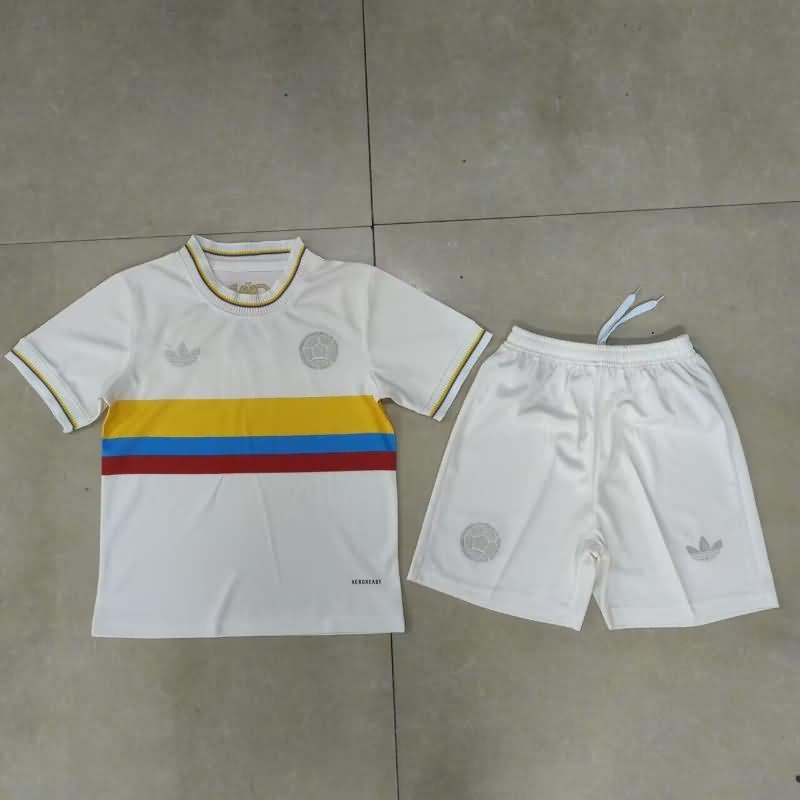 Kids Colombia 100th Soccer Jersey And Shorts