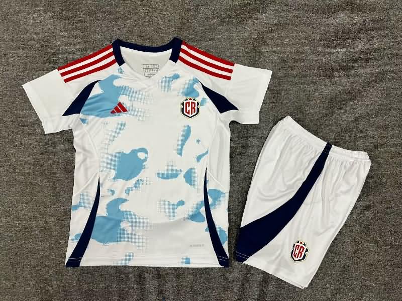 Kids Costa Rica 2024 Copa America Away Soccer Jersey And Shorts