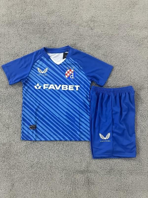 Kids Dinamo Zagreb 24/25 Home Soccer Jersey And Shorts