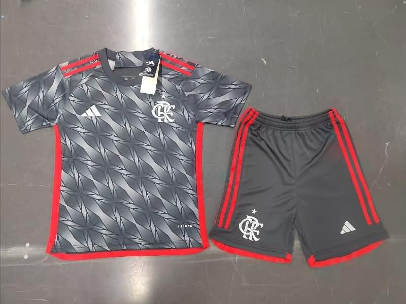 Kids Flamengo 2024 Third Soccer Jersey And Shorts