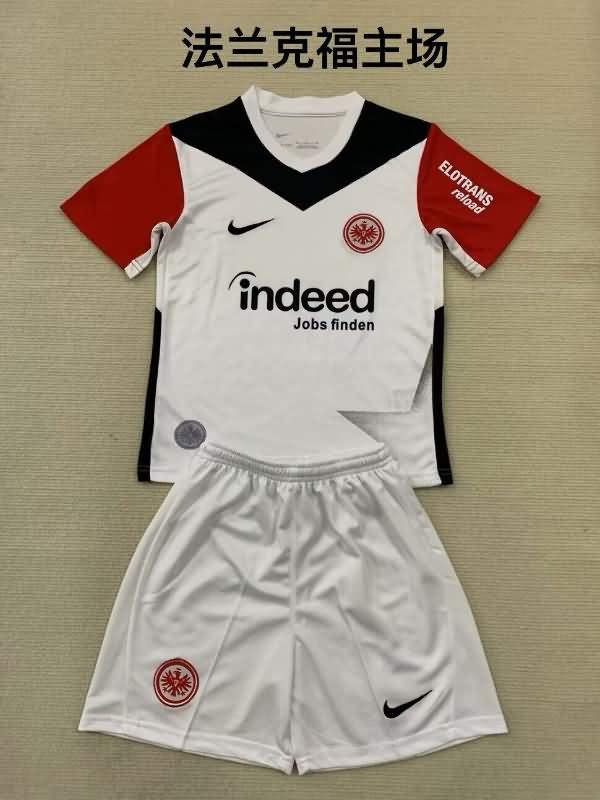 Kids Frankfurt 24/25 Home Soccer Jersey And Shorts