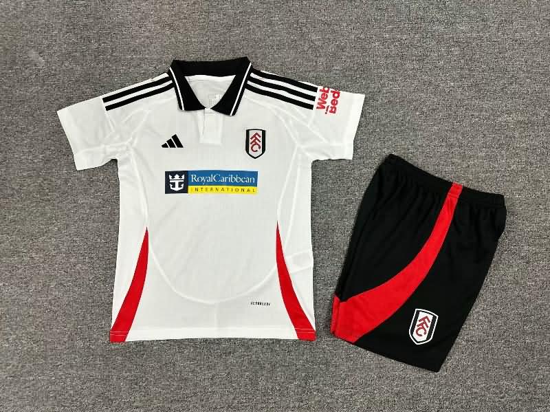 Kids Fulham 24/25 Home Soccer Jersey And Shorts