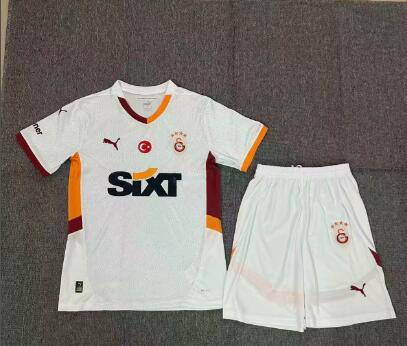 Kids Galatasaray 24/25 Away Soccer Jersey And Shorts