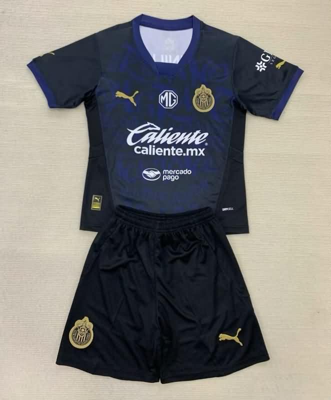 Kids Guadalajara 24/25 Third Soccer Jersey And Shorts