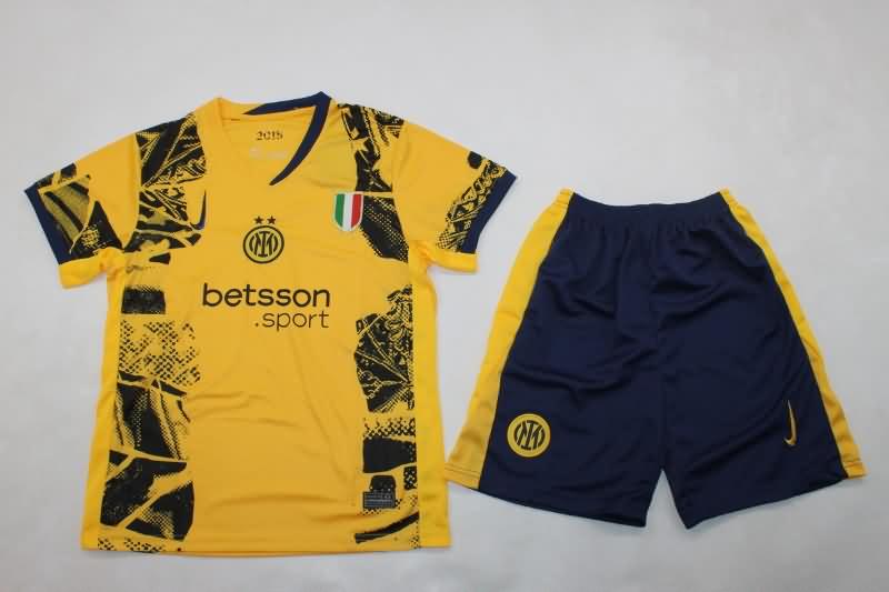 Kids Inter Milan 24/25 Third Soccer Jersey And Shorts