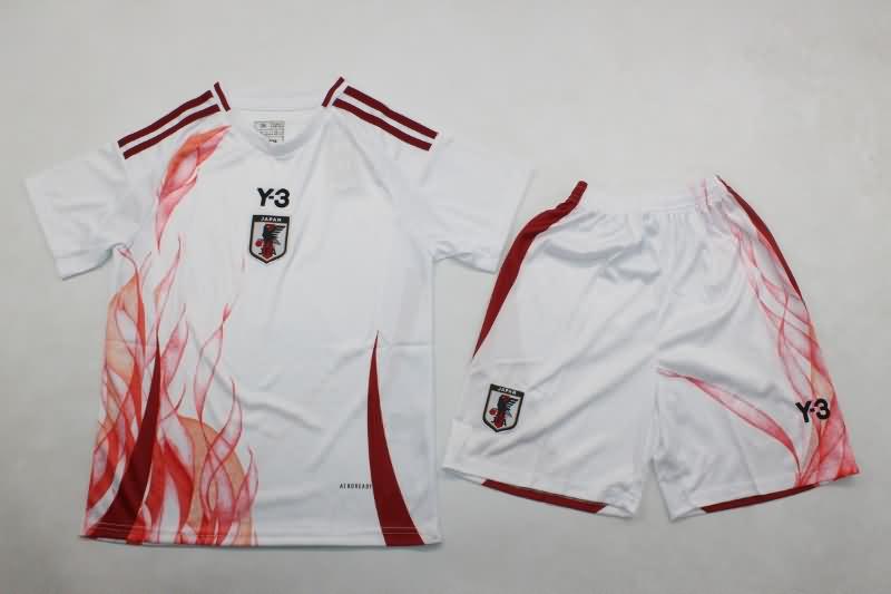 Kids Japan 2024 Away Soccer Jersey And Shorts