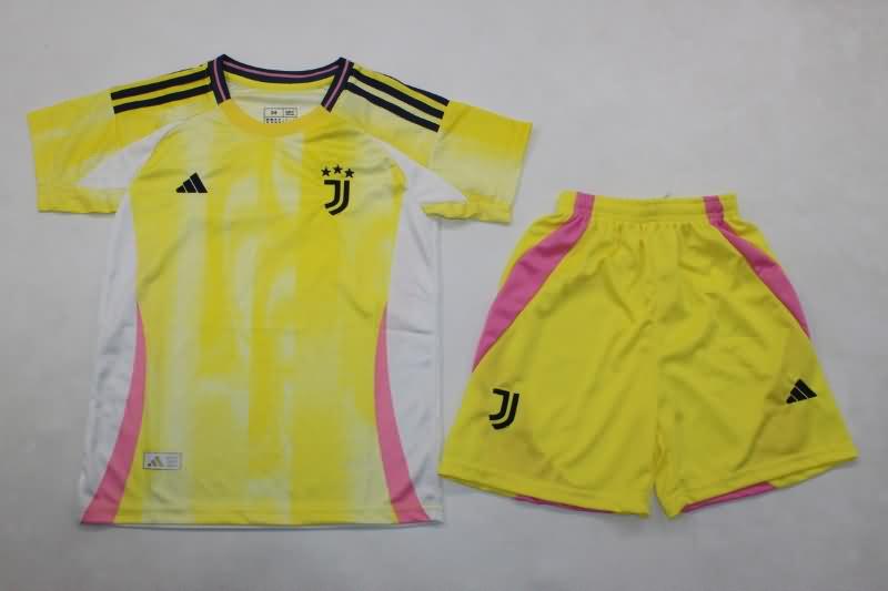 Kids Juventus 24/25 Away Soccer Jersey And Shorts