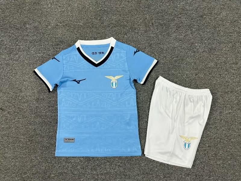 Kids Lazio 24/25 Home Soccer Jersey And Shorts