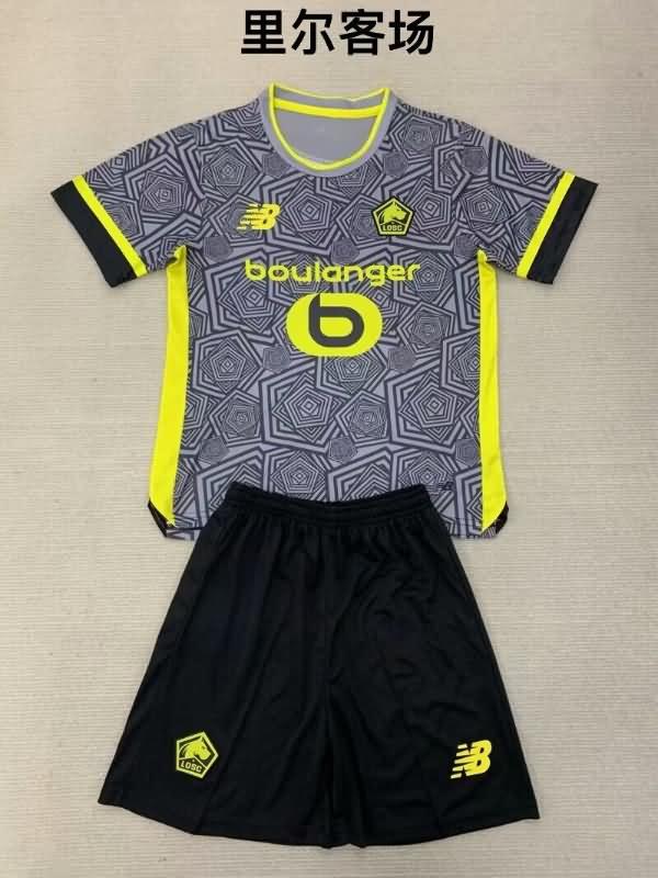 Kids Lille 24/25 Third Soccer Jersey And Shorts