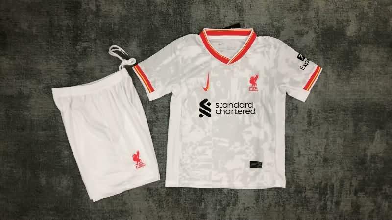 Kids Liverpool 24/25 Third Soccer Jersey And Shorts Leaked
