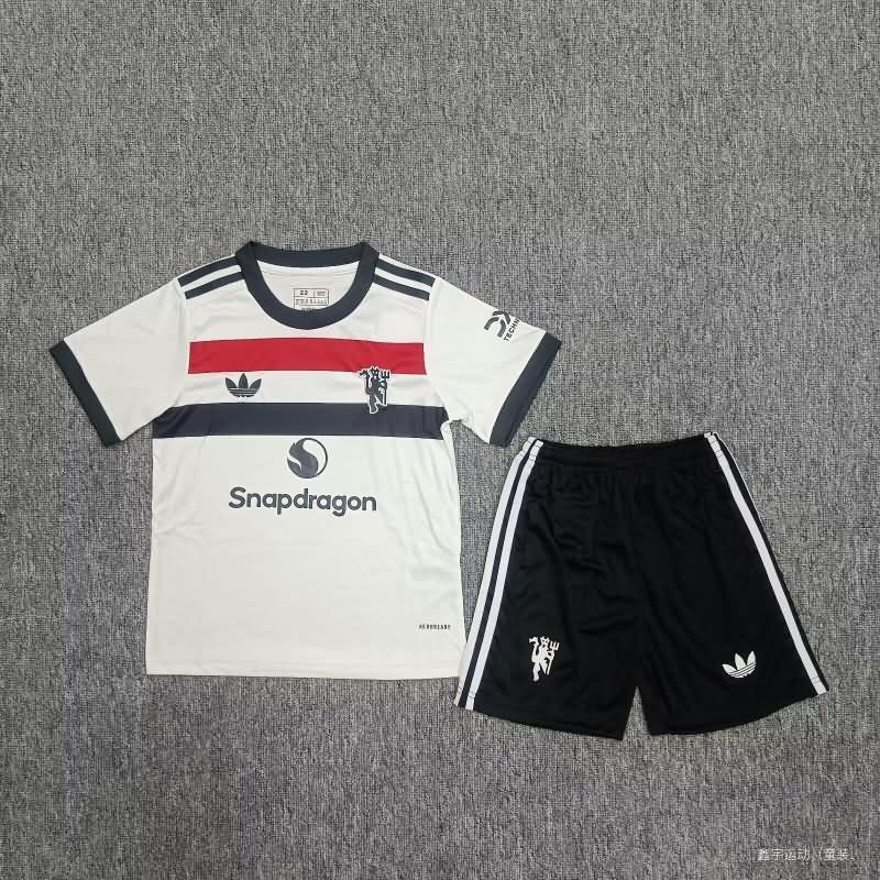 Kids Manchester United 24/25 Third Soccer Jersey And Shorts