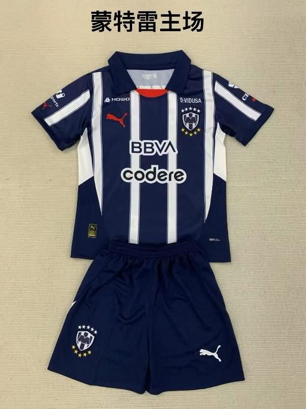 Kids Monterrey 24/25 Home Soccer Jersey And Shorts