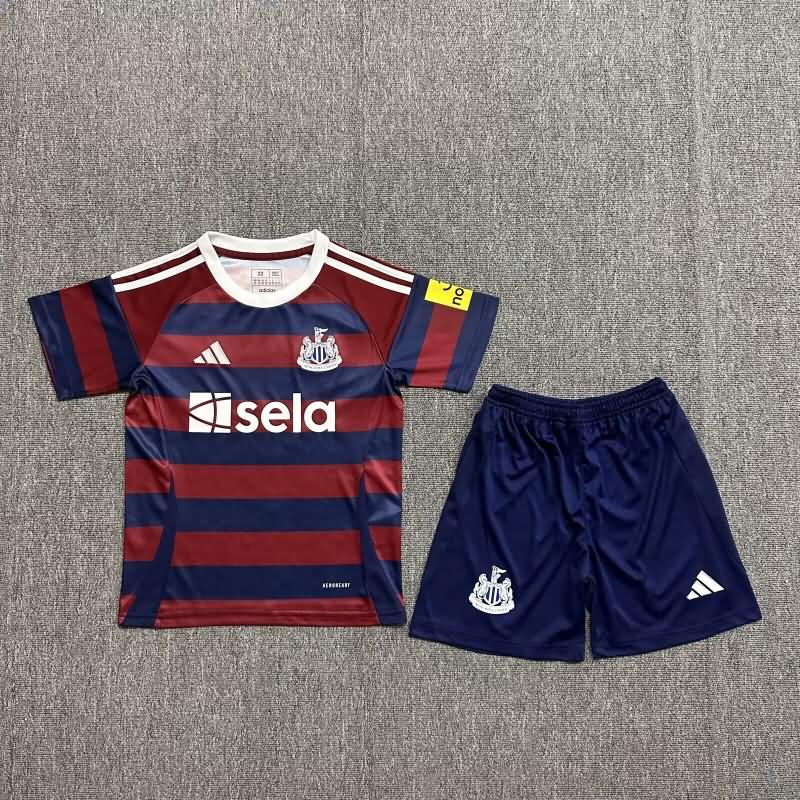 Kids Newcastle United 24/25 Away Soccer Jersey And Shorts