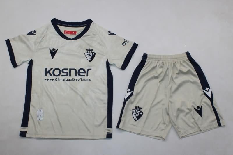 Kids Osasuna 24/25 Away Soccer Jersey And Shorts