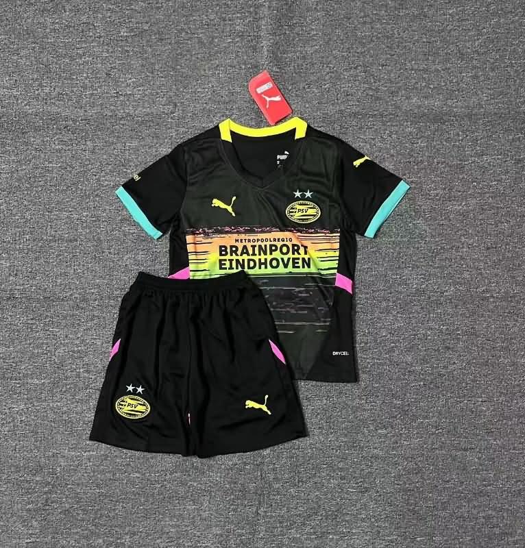 Kids PSV Eindhoven 24/25 Away Soccer Jersey And Shorts