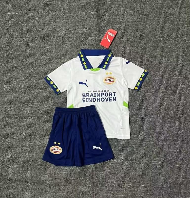 Kids PSV Eindhoven 24/25 Third Soccer Jersey And Shorts