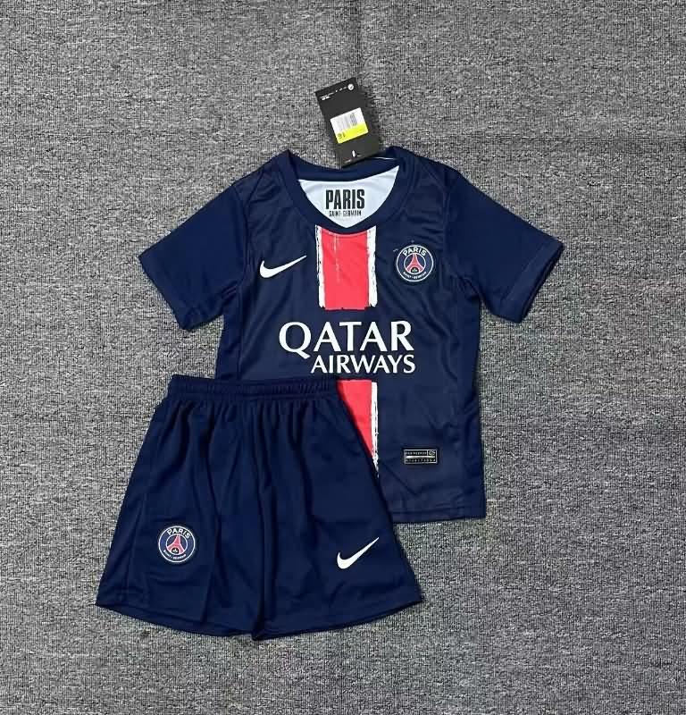 Kids Paris St German 24/25 Home Soccer Jersey And Shorts