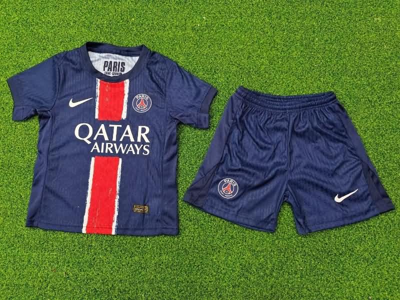 Kids Paris St German 24/25 Home Soccer Jersey And Shorts (Player)