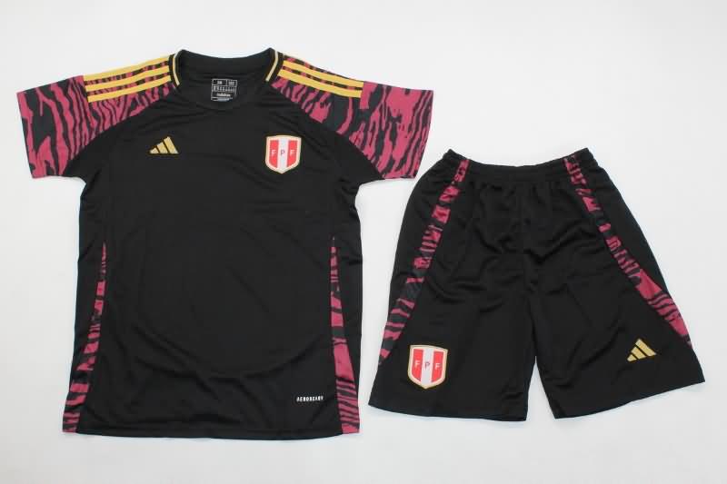 Kids Peru 2024 Copa America Away Soccer Jersey And Shorts
