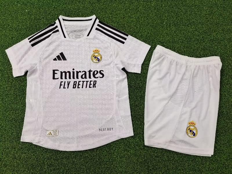 Kids Real Madrid 24/25 Home Soccer Jersey And Shorts (Player)